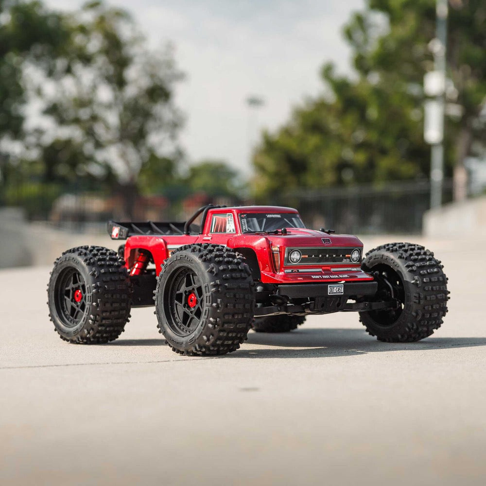 Arrma Outcast V2 4X4 BLX 4S RC Stunt Truck Red ARA4410V2T4