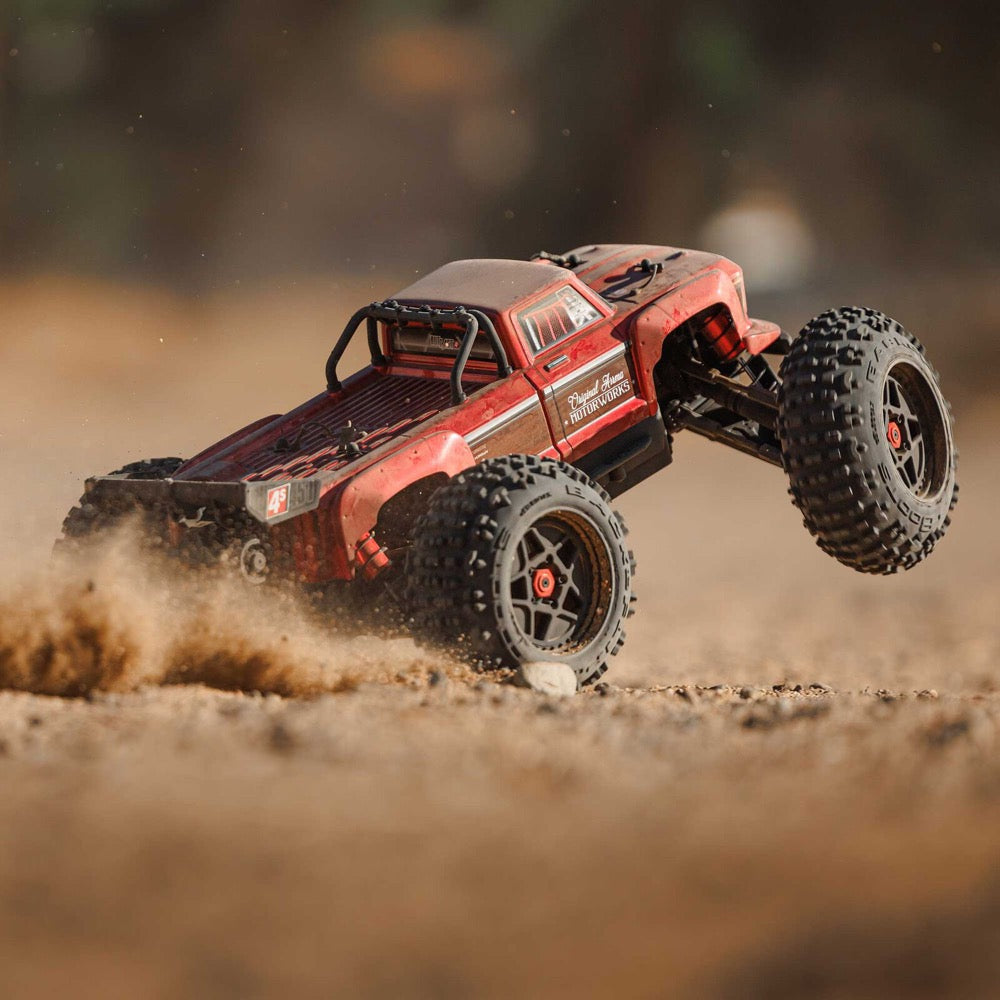 Arrma Outcast V2 4X4 BLX 4S RC Stunt Truck Red ARA4410V2T4