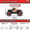 Arrma Quake 4S BLX 1/8 4WD Monster Truck (Black/Red)