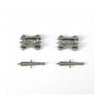 Artesania 8721 Cannon +Met Carriage 20.0mm (2) Wooden Ship Accessory