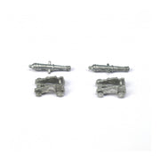 Artesania 8722 Cannon +Met Carriage 30.0mm (2) Wooden Ship Accessory