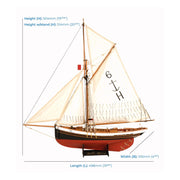 Artesania 1/50 Jolie Brise Wooden Model Ship Kit