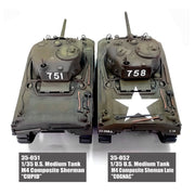 Asuka 1/35 U.S. Medium Tank M4 Composite Sherman Late Cognac