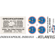 Atlantis 1/10 Allison Prop Jet 501-D13 Engine Model Kit