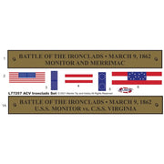 Atlantis Monitor and Merrimack Civil War Set Model Kit