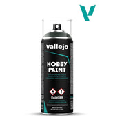 Vallejo 28026 Hobby Paint Acrylic Spray Dark Green 400ml Aerosol