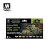 Vallejo Model Air Italian WWII Regio Esercito Camo Colors 8 Color Acrylic Airbrush Paint Set