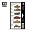 Vallejo Model Air Italian WWII Regio Esercito Camo Colors 8 Color Acrylic Airbrush Paint Set