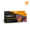 Vallejo 72190 Game Colour Game Color Wash 8 Colour Acrylic Paint Set