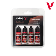 Vallejo Game Colour Dark Skin 4 Colour Acrylic Paint Set