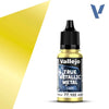 Vallejo 77102 True Metallic Metal Light Radiant Yellow 18 ml