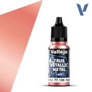 Vallejo 77106 True Metallic Metal Light Ruby Red 18 ml