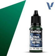Vallejo 77153 True Metallic Metal Shade Beetle Green 18 ml