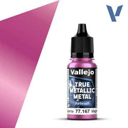 Vallejo 77167 True Metallic Metal Airbrush Crimson Magenta 18 ml
