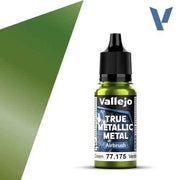 Vallejo 77175 True Metallic Metal Airbrush Amber Green 18 ml