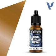 Vallejo 77177 True Metallic Metal Airbrush Arcane Gold 18 ml