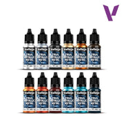 Vallejo True Metallic Metal Starter Set 12 Colour Paint Set