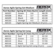 Aerox AX113 Agile Spring Long Blue 2.4lb/in (pr)