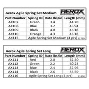 Aerox AX114 Agile Spring Long Black 2.6lb/in (pr)