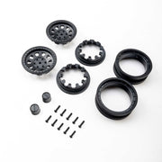 Axial 1.9 Raceline Daytona Beadlock Wheels Black 2pcs