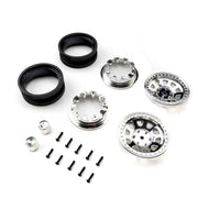 Axial 1.9 Raceline Daytona Beadlock Wheels Chrome 2pcs