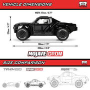 Arrma Mojave Grom 1/16 4x4 Ready to Assemble Desert Truck Clear/Black