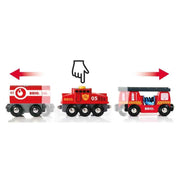 BRIO Rescue Firefighting Train 4 Pieces