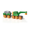 BRIO 33698 Clever Crane Wagon 4pc