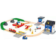 BRIO 36025 Rescue Team Train Set 44pc