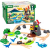 BRIO 36104 Dinosaur Deluxe Set 45 pc