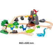 BRIO 36104 Dinosaur Deluxe Set 45 pc