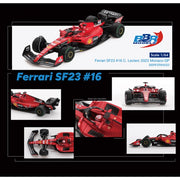 BBR 64022 1/64 Ferrari SF23 No.16 C. Leclerc 2023 Monaco GP
