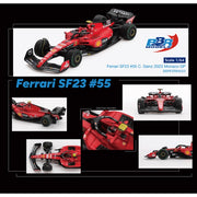 BBR 64023 1/64 Ferrari SF23 No.55 C. Sainz 2023 Monaco GP