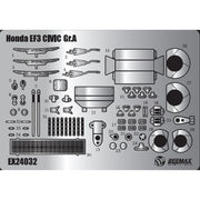 Beemax E24032 1/24 Honda Civic EF3 Gr.A 1989 Macau Guia Race Detail-Up Parts