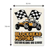 Blockhead Motors Racing Buggy Vertical Sticker