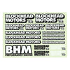 Blockhead Motors Blockhead Motors Gothic Logo Decal Sheet