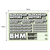 Blockhead Motors Blockhead Motors Gothic Logo Decal Sheet
