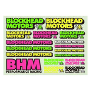 Blockhead Motors Blockhead Motors Gothic Logo Fluorescent Color