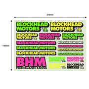 Blockhead Motors Blockhead Motors Gothic Logo Fluorescent Color
