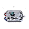 Blockhead Motors Motor Sticker Silver