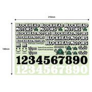 Blockhead Motors Blockhead Motors Original Decal Sheet Ver.4