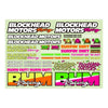Blockhead Motors 90'S Fluorescent Decal Sheet