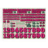 Blockhead Motors Blockhead Motors Original Decal Sheet Fluorescent Pink