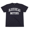 Blockhead Motors College T-Shirt Navy White XL