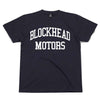 Blockhead Motors College T-Shirt Navy White XXL