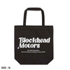 Blockhead Motors Script Logo Tote Bag Black M
