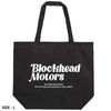 Blockhead Motors Script Logo Tote Bag Black L