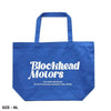Blockhead Motors Script Logo Tote Bag Blue ML
