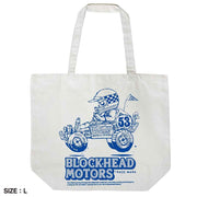 Blockhead Motors Comical Buggy Tote Bag Light Gray L