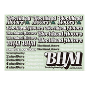 Blockhead Motors Script Logo Decals